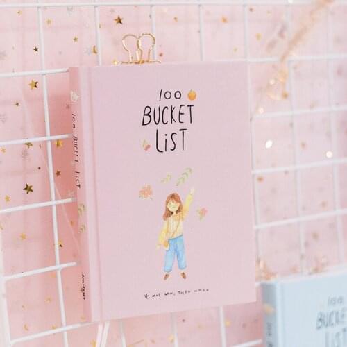 Season 2 w19n w16 100 Bucket Wish List n66 To Do List Stationery n64 Multicolor Boxed n48 Diary Creative Stationary A5