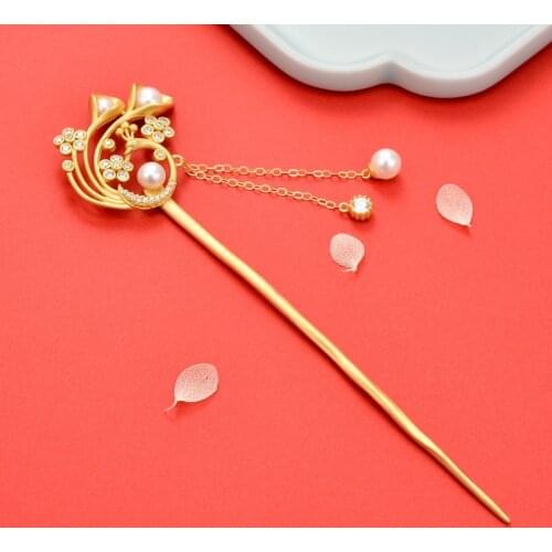 925 Sterling Silver Phoenix Chinese Hair Sticks Ethnic Jewelry Hanfu Womens Ornaments For Wedding Accessories Girls Decoration