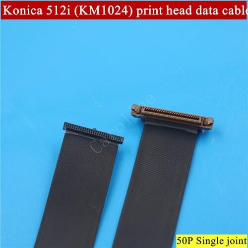 Konica 512i print head data cable 50P for Inkjet printer data cale Allwin Taimes Human Yaselan solvent printer KM1024 head cable