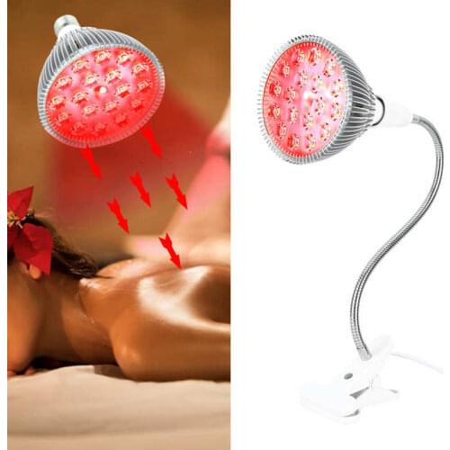 Health Care Massage Lamp 24W Red LED Therapy Lamp 660nm 850nm Infrared Light Pain Relief Skin Care Light Instrument US Plug