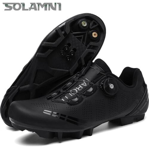 Bicycle Cycling Shoes Male MTB Road Speed Sneakers SPD Cleat Flat Shoes Mountain Bike Biking Racing Footwear Self-locking Unisex