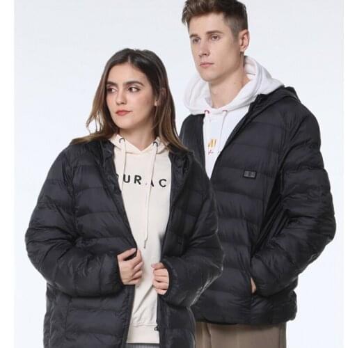 Mens windbreaker heated jacket with Hoodes Winter USB Electric Thermal Outdoor Coat with fishing Heating jacket men clothing