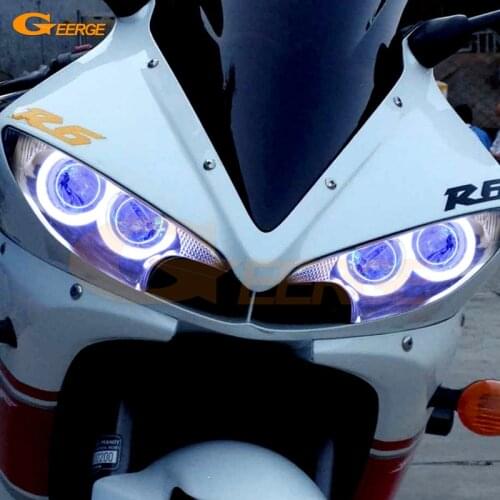 Excellent COB led angel eyes kit halo rings Ultra bright For Yamaha Yzf R6 03 04 05 R6S 06 07 08 09