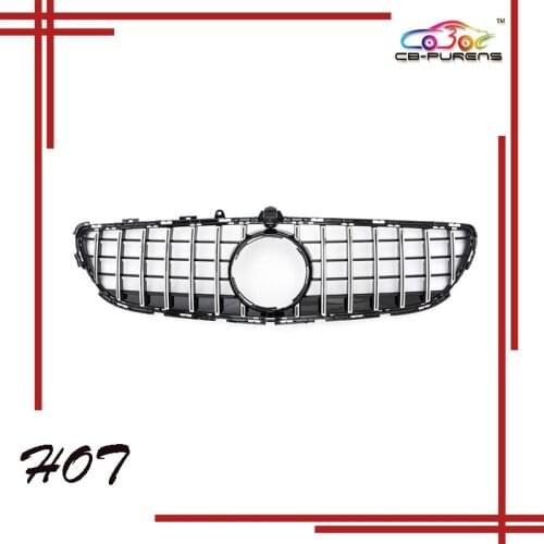 For-Mercedes-Benz W218 GT style CLS-Class 2015 2016 2017 2018 Front Racing Bumper Cover Grille Upper Grill