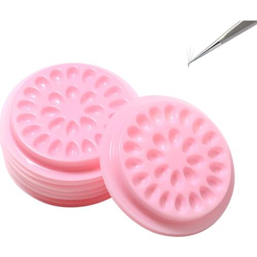 Fake Eye Lashes Extension Glue Holder False Eyelashes Extension Pallet Pads Plastic Gasket for Eyelash Extensions Lashes Tools