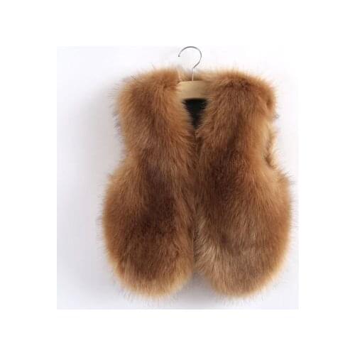 Sale Kids Faux Fur Vest Girls Descendentes Fille Garcon Gorgeous Vertement Winter 12 Warm Couture Gilets