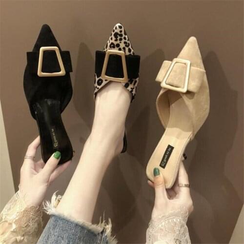 Spring Autumn Women Slippers High Heel Slippers Women Summer Shoes Female Fashion Brand Luxury Shoes Designers Slippers