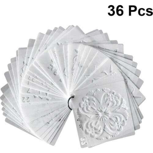 36pcs Mandala Drawing Stencils DIY Painted Decoration Hollow Mandala Spraying Stencils