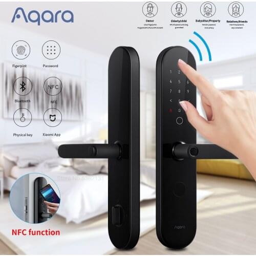 Original Aqara N100 Smart Door Lock Fingerprint Bluetooth Password Unlock Works For Apple HomeKit Smart Linkage With Doorbell