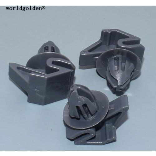Worldgolden 100pcs plastic fasteners Rocker Panel Retaining Clip for Ford#1692599