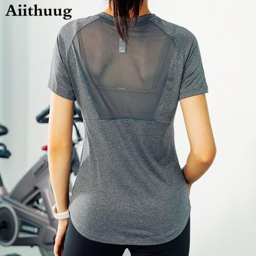 Aiithuug Womens Pima Cotton Short Sleeve Workout Shirt Yoga T-Shirt Athletic Tee Top Womens Studio Short-Sleeve Lightweight