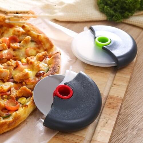 1pc Stainless Steel Pizza Wheels Round for Pizza CutterHandle Cake Waffles Pancake Cutting Slicer Kitchen essential tools