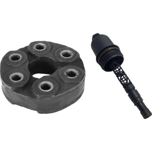 1 Pcs Drive Shaft Flex Disc Drive Shaft Flex Disc Joint & 1 Pcs Car Accessories Oil Filters Housing Cap Auto for Benz