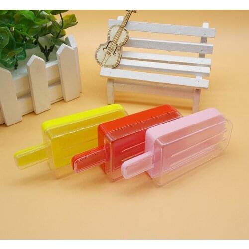 120Pcs Creative popsicle shape plastic wedding candy box baby birthday gift boxes ice stick candy boxes