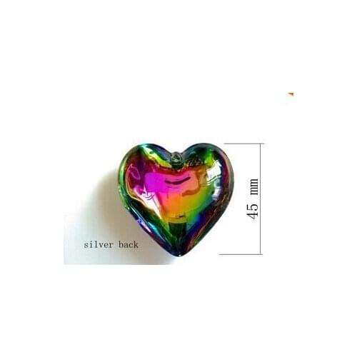 200pcs hearts plus 200pcs rings Crystal heart pendant Prism Crystal chandelier replacement Suncatcher Free Shipping
