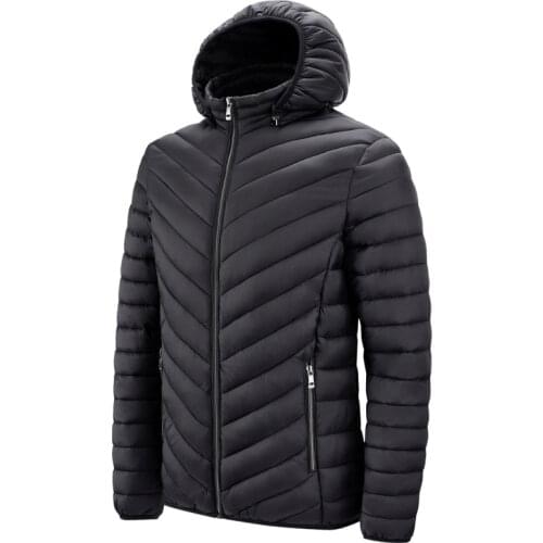 2021 Winter Parka Coat Jacket Men\s Hooded Thicken Windproof Jacket Jacket Simple Warm Casual Jacket Parka Coat Men