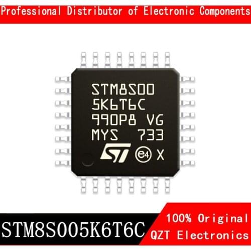 5pcs/lot new original STM8S005K6T6C STM8S005 LQFP-32 microcontroller MCU