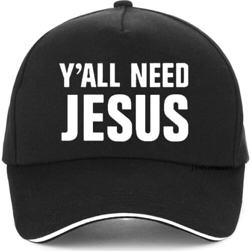 You y'all need jesus Letters Print baseball Cap men Women 100% Cotton Funny Hip Hop hat Fashion adjustable snapback hats