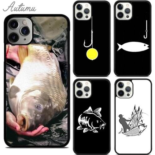 Fish Fishing Carp Phone Case for iPhone 11 12 Pro Max mini X XR XS SE 2020 5 6S 7 8 Plus Samsung Galaxy S8 S9 S10 Cover shell