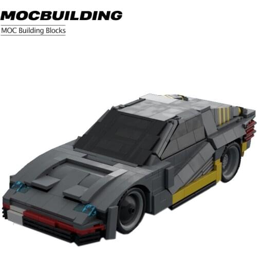 MOC Childrens Creative Puzzle Assembly Building Blocks High Tech Back To The Future Time Machine City Sports Car Film Toy Gifts