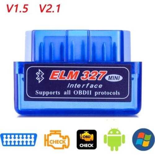 Super Mini ELM327 V1.5 PIC18F25K80 Chip OBD2 Diagnostic Scanner Elm 327 Bluetooth/Wifi V1.5 OBDII Adapter Auto Diagnostic Tool