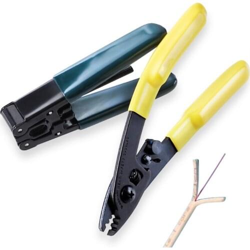 Optical Fiber Optic Stripper FTTH Cable Sheath Peeling Wire Striping Plier Steel