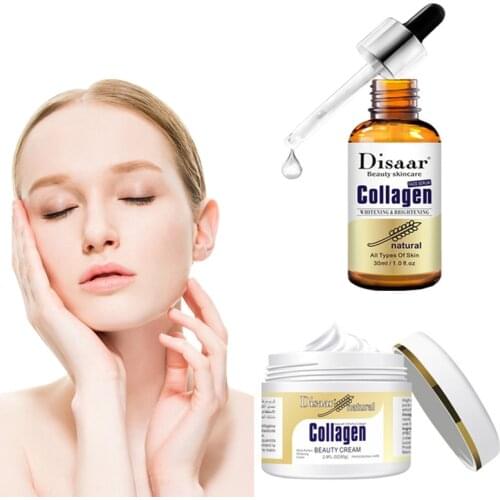 Collagen Face Serum High Protein Skin Oil Control Lasting Moisturizing Facial Cream Firming Whitening Skin Care Face Essence