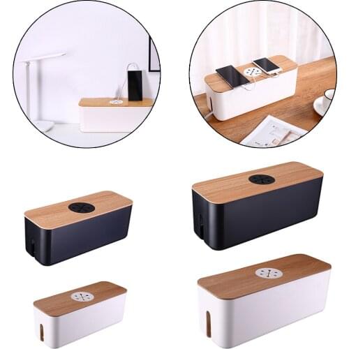 Cable Management Storage Box Power Strip Cord Wire Box Organizer Keeper