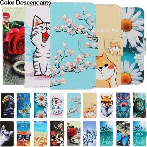 Leather Wallet Flip Case For Samsung Galaxy S10 S 10 Plus e 10Plus Coque S10Plus S10e Case Cartoon Protective Phone Bag Etui