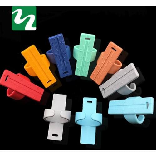 Colorful Dental Endo Finger Rulers Span Measure Scale Endodontic Dental Instruments Finger Ruler