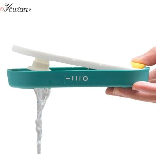 OYOURLIFE Creative Seesaw Drain Soap Holder Bathroom Wall Mounted Soap Sponge Tray Shower Soap Dish Bathroom Accessories