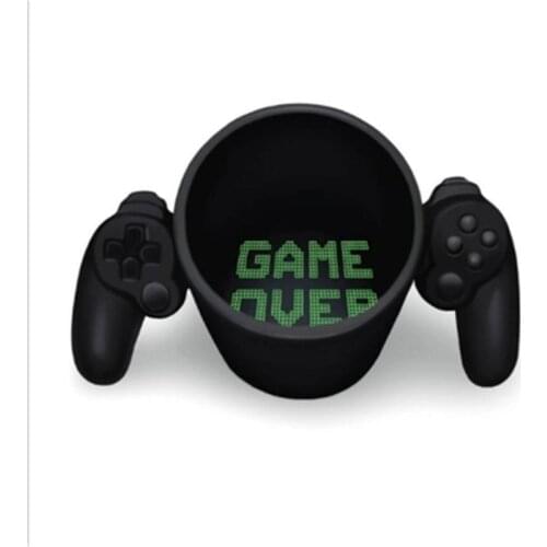 Game Over Coffee Mug Game Controller Handle Ceramic Cup For Boyfriend Mug Creative Birthday Gift