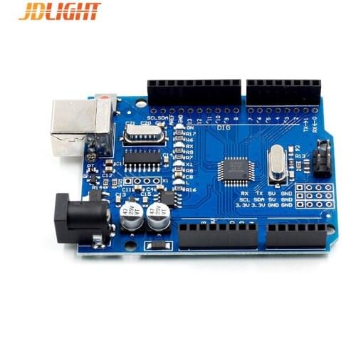 1 Set UNO R3 Development Board ATmega328P CH340 CH340G For Arduino UNO R3 With Straight Pin Header + USB CABLE