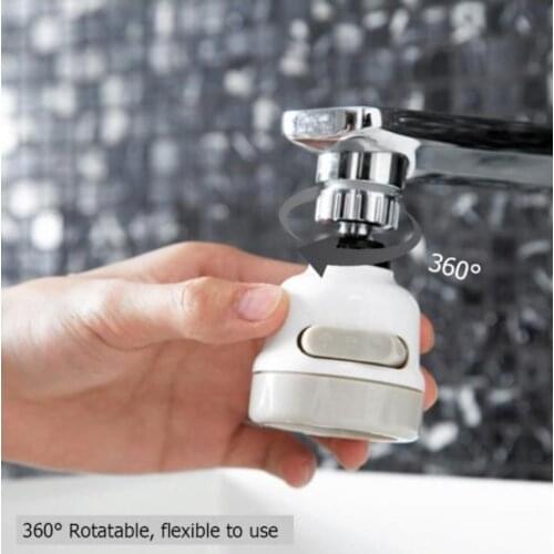 3 Functions Spiral Tap Head with Movable Head, Saving bathroom shower head filter nozzle water saving spray Bubbler kitchen