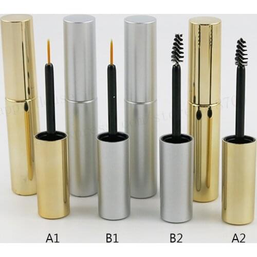 New Arrival 100 x Empty 8ml UV Gold Silver Mascara Tube Eyelash Vial Liquid Bottle Container 8cc Lipstick Tube Eyeliner Bottle