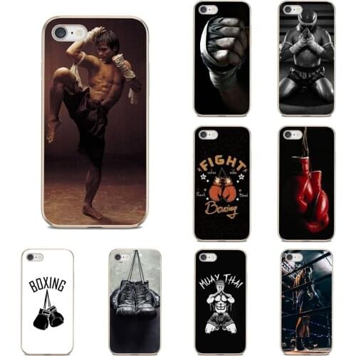 For Samsung Galaxy A10 A30 A40 A50 A70 M30 J3 J5 J7 2015 2016 2017 Europe Transparent Soft Shell Covers Muay Thai Fight Boxing