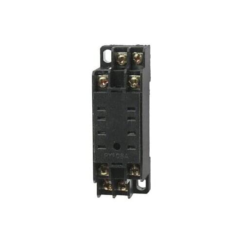 PYF08A 8-Pin 35mm DIN Rail Mounted Power Relay Holder Socket Base for HH52P