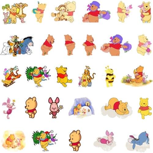 Disney Pooh Cartoon Q Version Winnie The Pooh Jewelry Accessories Epoxy Earrings Resin Jewelry New Products Fashion Handmade