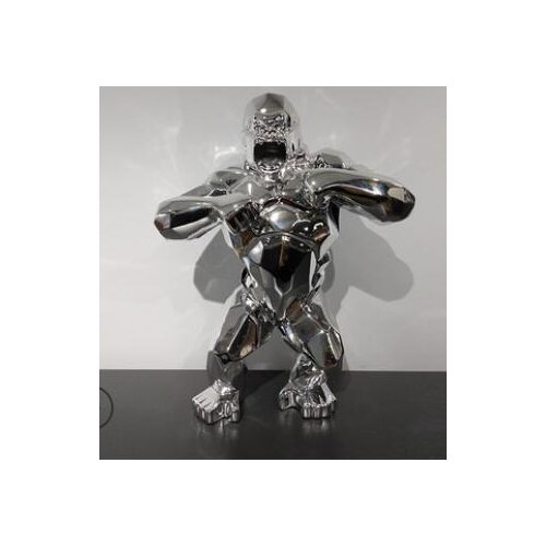 Resin handicraft gorilla furnishing office study home simulation animal geometric ornament fiberglass sculpture desk statue home