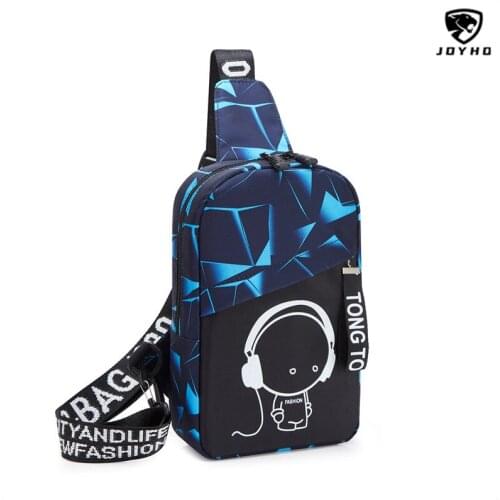 Male Shoulder Bags Luminous Crossbody Bags Men large capacity Chest Bag School Summer Short Trip Messengers Bag Chest Pack