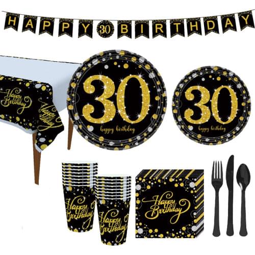 Cheers to 30 Years 30th Birthday Party Decorations Adult Paper Banner Letter Garland 40 50 60 70 Years Party Decoration