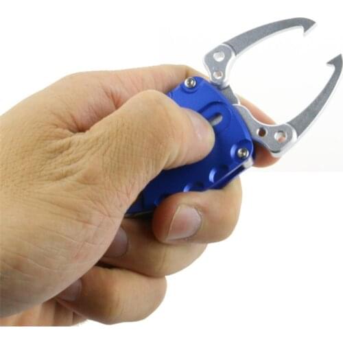 Outdoor Fishing Grip Mini Fish Lip Grip Ultra Stainless Steel Fishing Grabber Gripper Light Multifunction Pliers Fish Tools