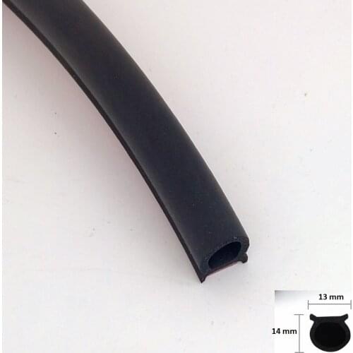 Universal 1 Meter Big D 3M Car Rubber Seals Adhesive Noise Sound Insulation Sealant Door Seal Waterproof Dust Rubber Strips