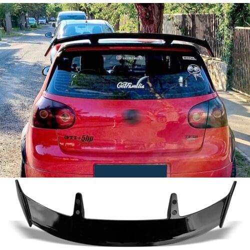 Trunk Universal Spoiler Forged texture Type TE Car Rear Trunk Wing ABS material Generic Spoiler For VW Golf 2006 - 2021