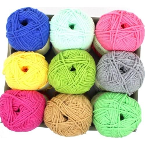 Milk Cotton Wool Soft Warm Baby Knitting Wool Yarn Crochet Needlework Handmade Doll Blanket DIY Making