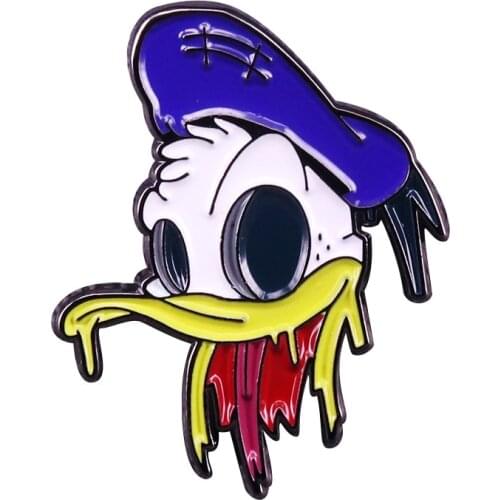 Cute Skull Hard Enamel Pins Collect Funny Animal Metal Cartoon Brooch Backpack Hat Collar Lapel Badges Fashion Jewelry Gifts