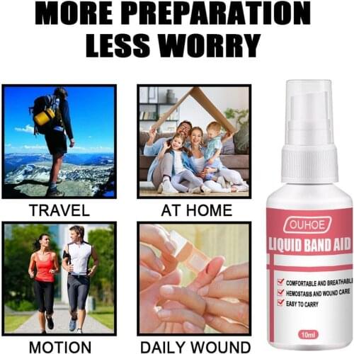 10/50ml Waterproof First Aid Liquid Bandage Small Cut Patch Wounds Healing Plaster Hemostasis Adhesive Medical Disinfecting Q3N4