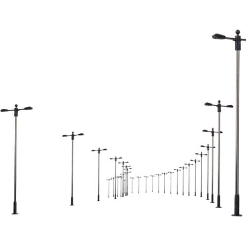 10 Double-Head LED Lights Model Train Layout Street Scenery 1/150 N Scale