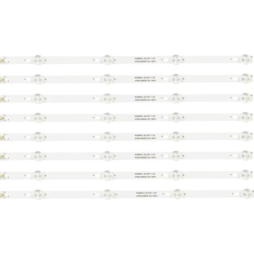 2set=16pcs LED Backlight Strip for K430WDC1 A3 4708-K43WDC-A3113N01