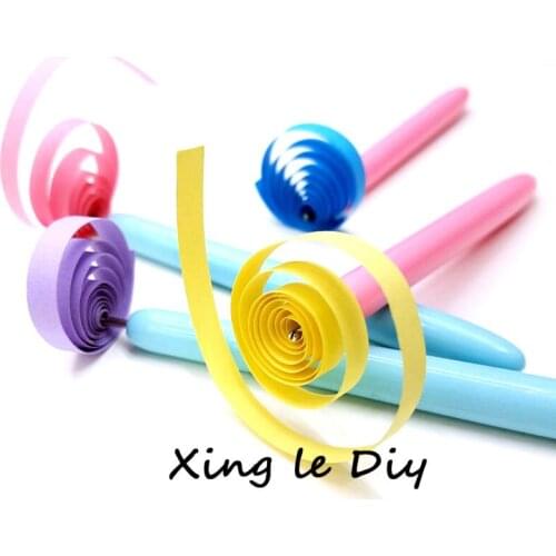 20pcs Paper Craft Tool Quilling Paper Pen DIY Assorted Color Origami Scrapbooking Slotted Paper Quilling Tools Random Color